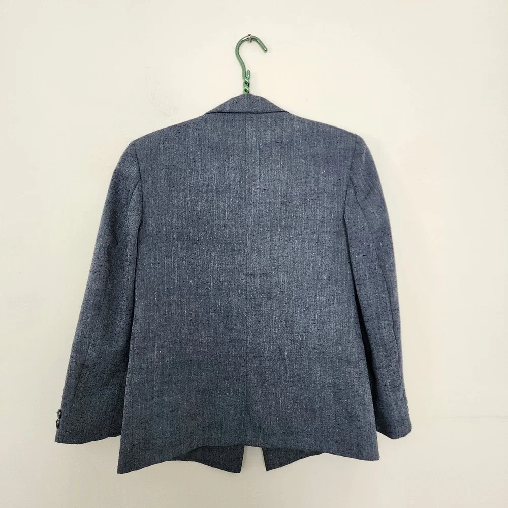 Michael James Boys Grey Double Breasted Suit Set Size 12R Vintage Made in USA